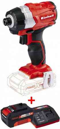 Ударная отвертка бесщеточная Einhell TE-CI 18 Li BL-Solo: (акум 2.5 ампера и зарядка) Киев