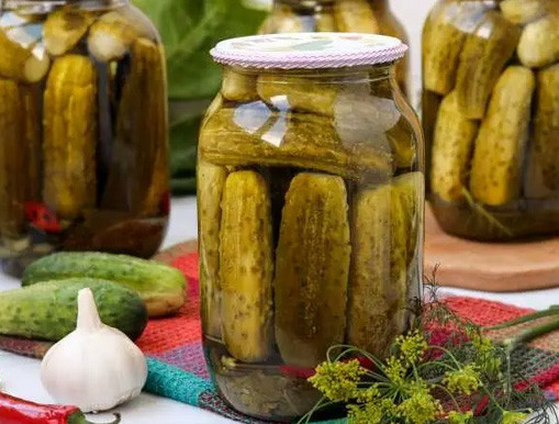 Огірки мариновані домашнє 1 л Київ - фото 1