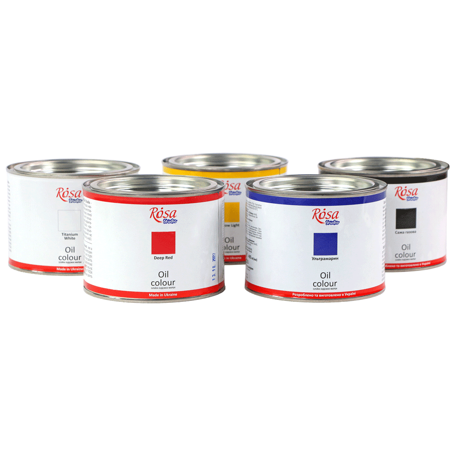 Краска масляная, Сажа газовая, 490мл, ROSA Studio Киев - изображение 2