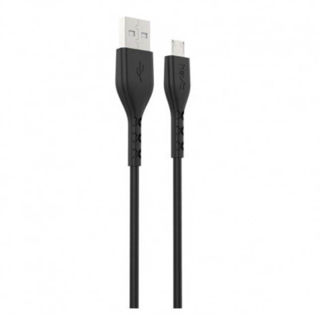 Кабель USB MicroUSB Havit HV-H67 2,0A 1м чорний Житомир - изображение 2