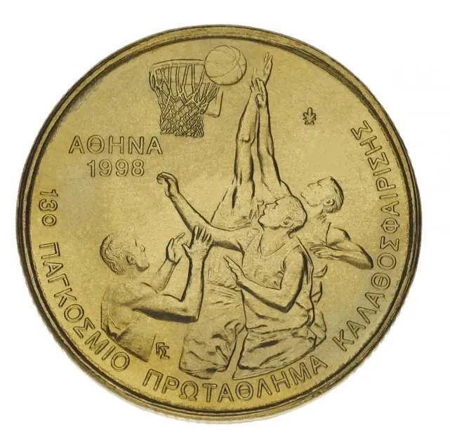 Греція 100 драхм 1998 AU-UNC Спорт — Баскетбол Полтава - фото 1