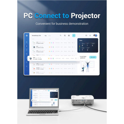 Кабель HDMI M - M, 15.0 м, V2.0, 4K обплетення, Silver Metal Type Vention Винница - изображение 2