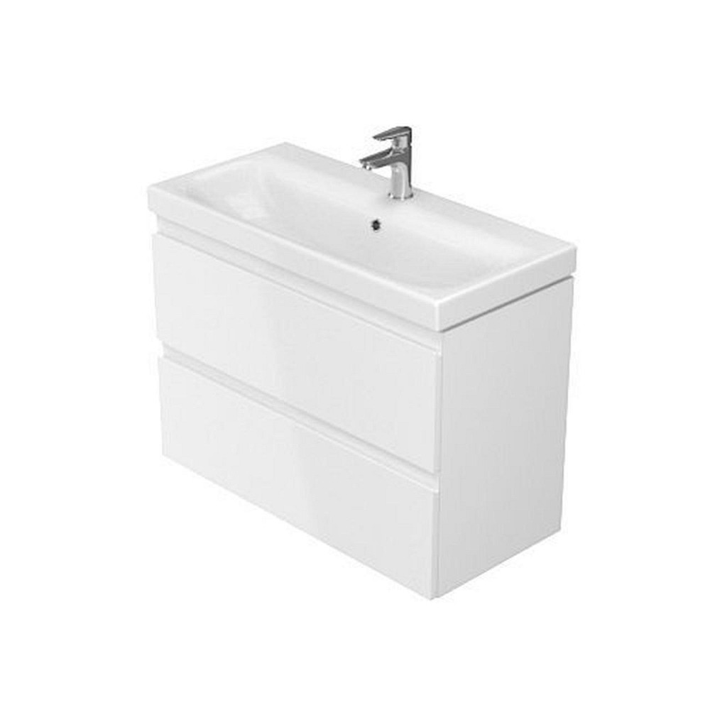 CET B06 MODUO SLIM шкафчик с умывальником MODUO SLIM 80 белый Киев - изображение 2