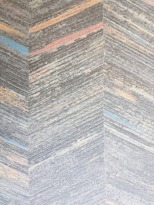 Обои  виниловые на флизелине AS creation Geo Effect 0.53х10 геометрия елочка коричневый синий оранж 38309-2 Киев - изображение 4