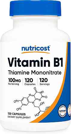 Vitamin B1, 100 mg, 120 Capsules Луцк