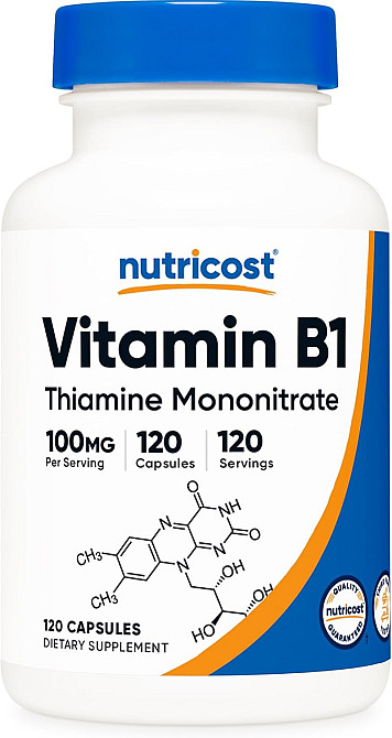 Vitamin B1, 100 mg, 120 Capsules Луцьк - фото 1