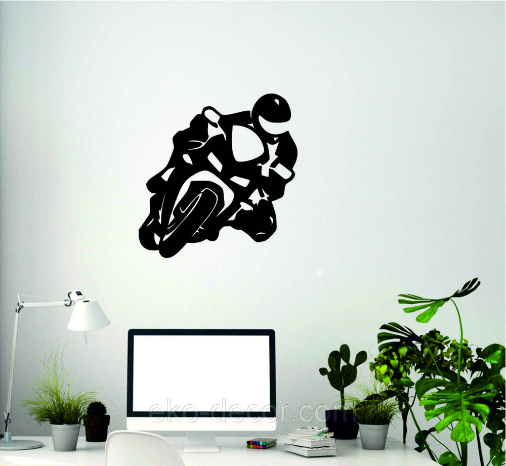 Декоративное настенное Панно «Мотоцыкл» Декор на стену 70*67 см, Черный Киев - изображение 7