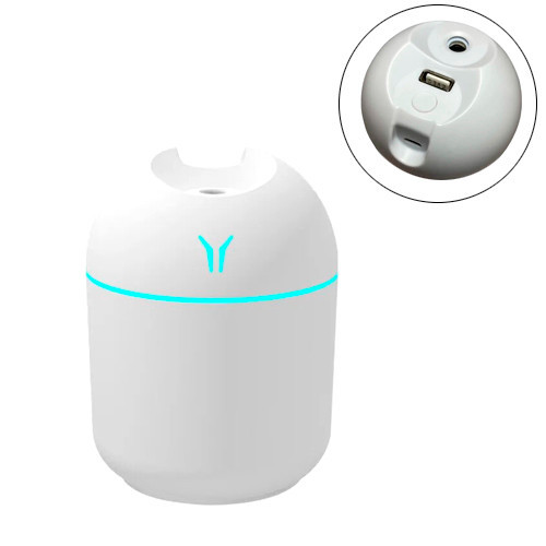 Ультразвуковой мини-увлажнитель воздуха 250 мл USB с ночником, портативный диффузор для дома и офиса Киев - изображение 1
