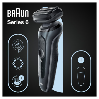 Електробритва Braun Series 6 61-N1000s BLACK / BLACK Вінниця - фото 9