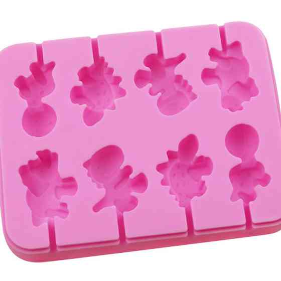 Форма для леденцов Динозавры 105 на 140 мм розовый Киев