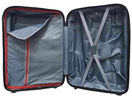 Валіза поліпропіленова Milano Bag 0307 середня 65 см чорна Київ