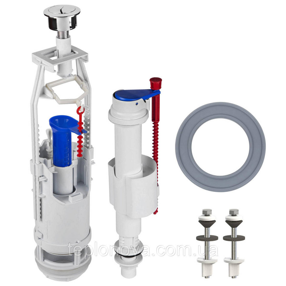 Комплект арматуры для сливного бачка с нижней подачей води  1/2 ″ та двума режимами слива АБк2-10 Черновцы - изображение 5