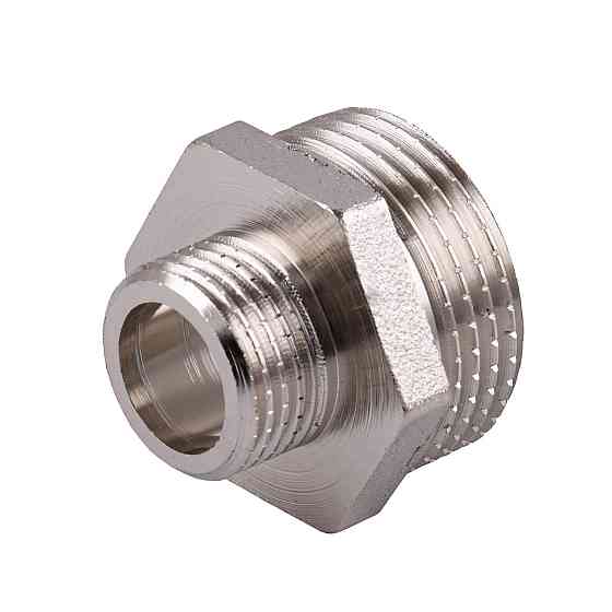 Ниппель редукционный 1″х1/2″НН никелированный под прокладку NN532G OPTIMUM Киев