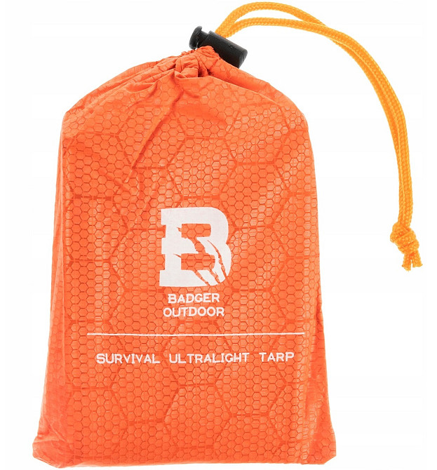 Термофольга – брезент багатофункціональна 206х130 см з чохлом Badger Outdoor (BO-TX-TP-OG) Нововолинськ - фото 10