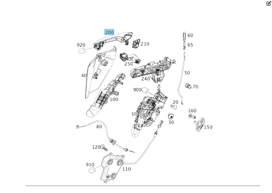 Mercedes-Benz  A0997602803 Зовнішня ручка відкриття лівих дверей з KEYLESS-GO GLE Coupe C292 Одеса