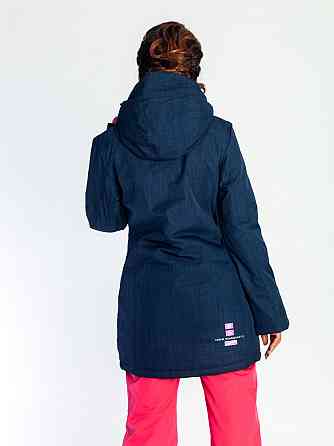 Женская удлиненная зимняя куртка- парка 