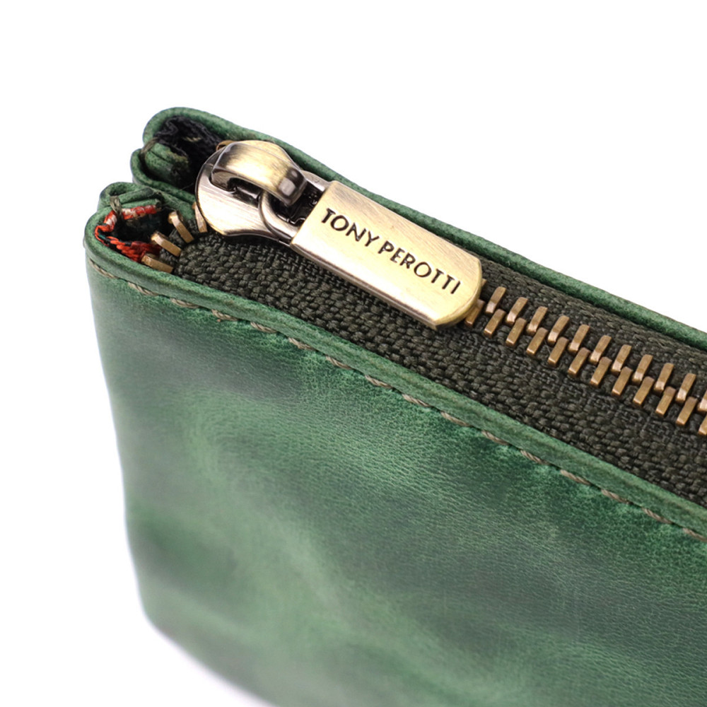 Містка ключниця на два відділення з матової натуральної шкіри Tony Perotti 20835_1 (3350 deep green) Зелений Київ - фото 6