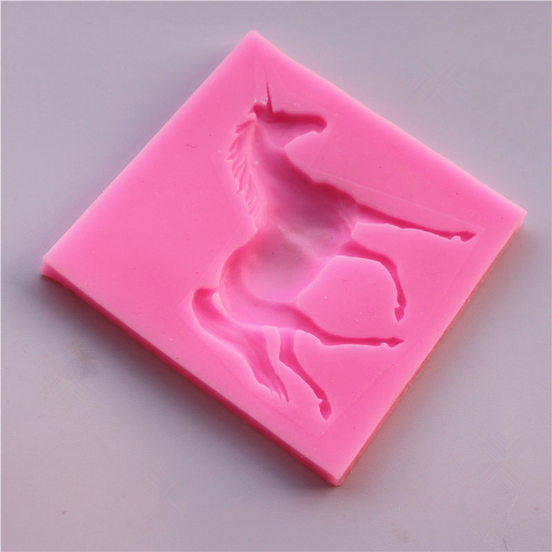 Молд силиконовый Единорог 75 на 72 мм розовый Киев - изображение 3