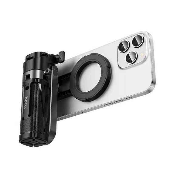 Селфи-монопод HOCO K27 Pro Magic mini live broadcast stand(pull clip+magnetic focusing version) Black Одесса