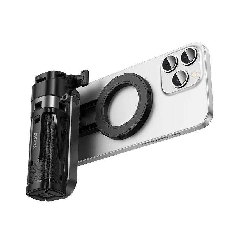 Селфи-монопод HOCO K27 Pro Magic mini live broadcast stand(pull clip+magnetic focusing version) Black Одесса - изображение 6