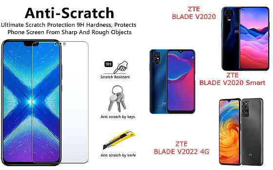Захисне скло NeoGlass для ZTE BLADE V2020, V2020 Smart, V2022 4G – надпрозоре та стійке Київ