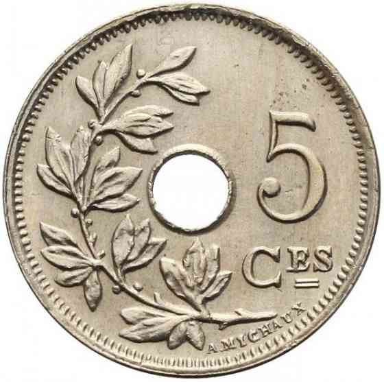 Бельгія 5 сантимів, 1925 Напис на французькому — 'ROYAUME DE BELGIQUE' Полтава