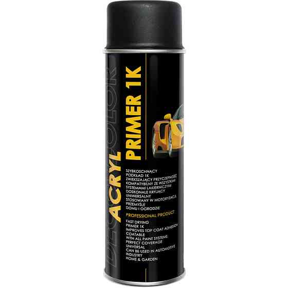 Акриловый грунт аэрозольный DecoColor черный 500мл Киев