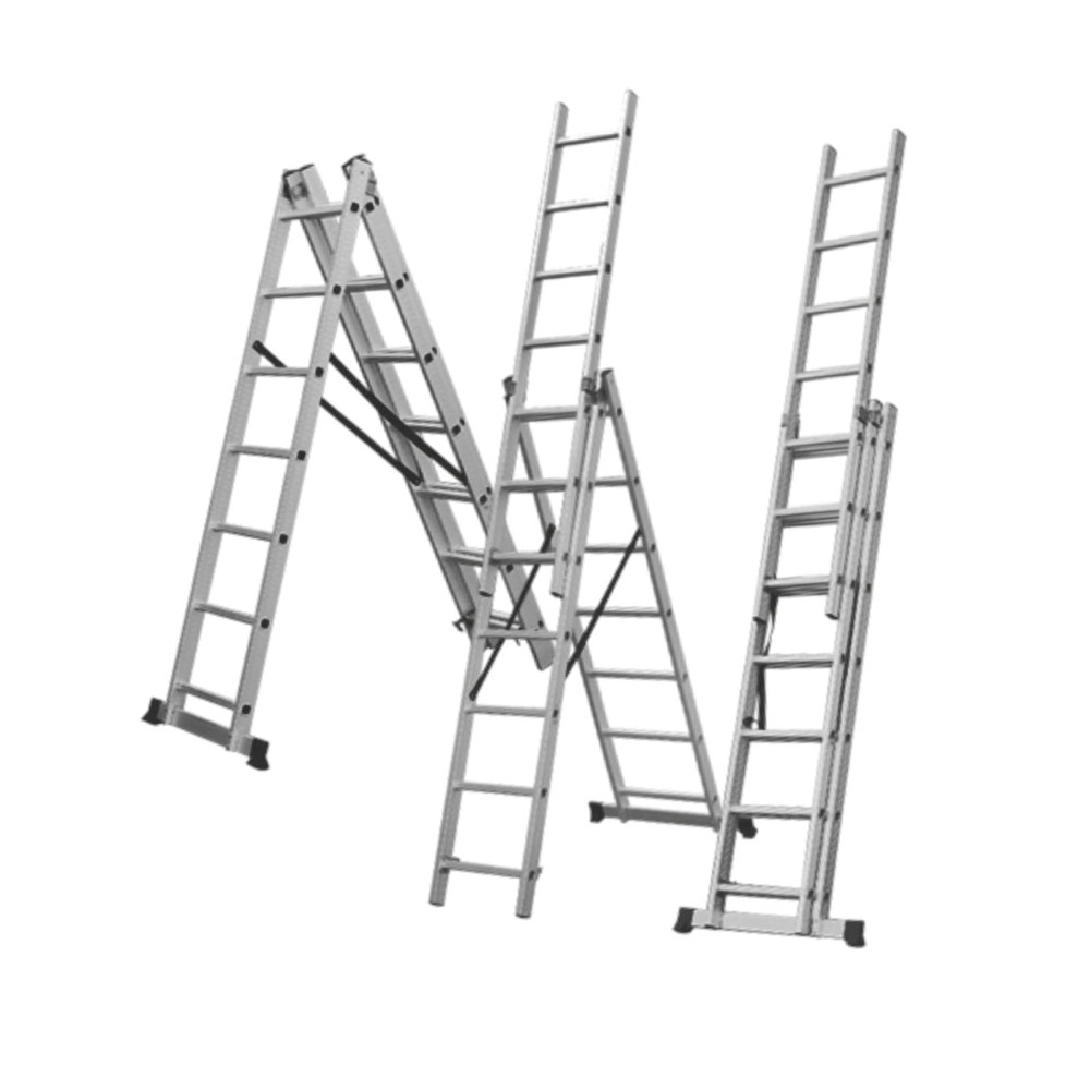 Sigma Лестница раскладывающаяся универсальная 7 ступеней 4.25м SIGMA (5032314) Коломия - фото 2