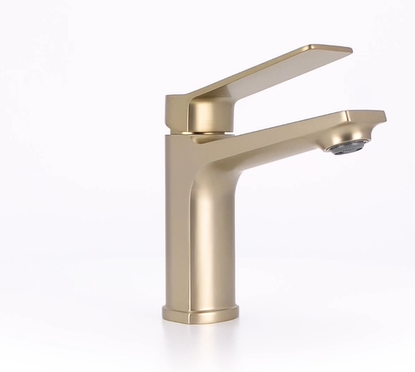 Смеситель для умывальника Mixxus Wilson 001 Brushed Gold (Цвет матовое золото) (MI7128) Черновцы