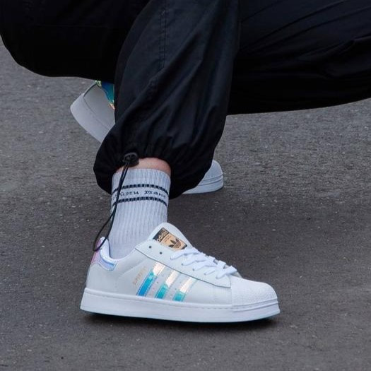 Кросівки Adidas Superstar Білі Адідас Суперстарш Шкіряні Жіночі (розміри: 36,37,38,39,40) — 29-1 Відео Огляд Дніпро - фото 9