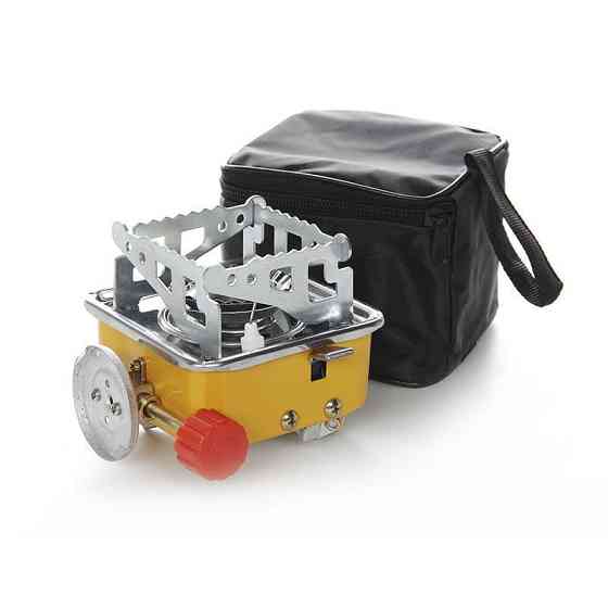 Портативна газова плита з пелюстками від вітру маленька 200мм Харків