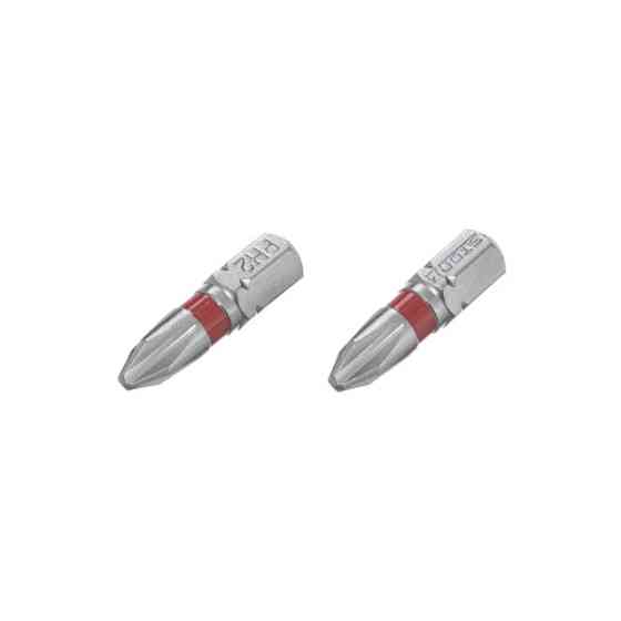 Комплект викруткових насадок, PH2, 1/4"×25 мм, S2, 2 од., STORM Львів