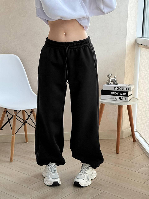 Женские повседневные джоггеры  качественная тринитка на флисе. Одесса - изображение 4