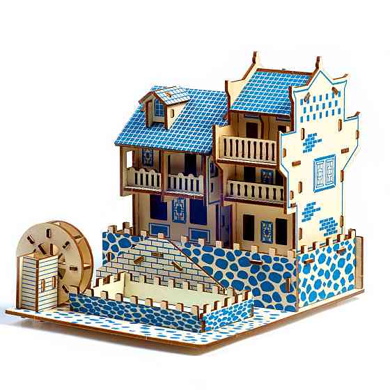 Дерев'яні 3D пазли . Тривимірний конструктор-головоломка 18.2 см * 22 см * 17.9 см Кам'янець-Подільський