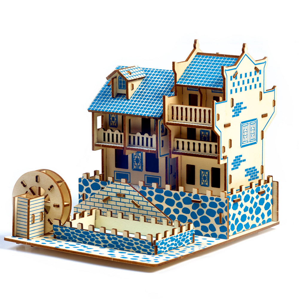 Деревянные 3D  пазлы . Трехмерный конструктор-головоломка  18.2 см * 22 см * 17.9 см Каменец-Подольский - изображение 2