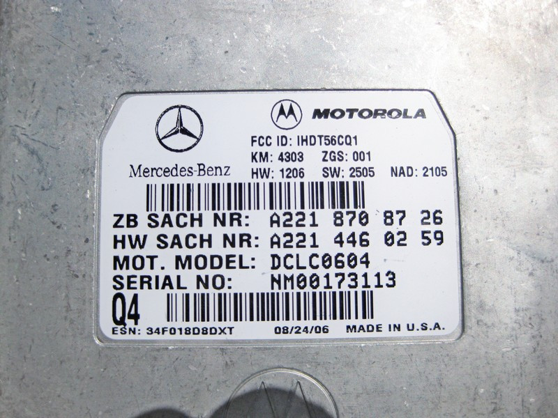 Mercedes-Benz  A2218708726 Блок управління TELE-AID C-Class W204 ML GLE W166 GL X164 S-Class W221 E-Class W212 C207 Одеса - фото 3