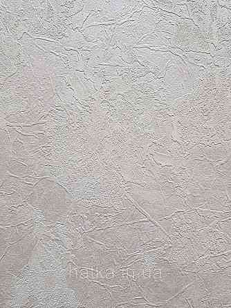 Шпалери вінілові на флізеліні гарячого тиснення DU&KA 1.06х10 вензель основа під штукатурку сірі коричневі Київ