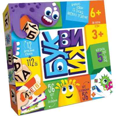 Настільна гра Danko Toys Буквики, українська (G-BU-01U) Вінниця