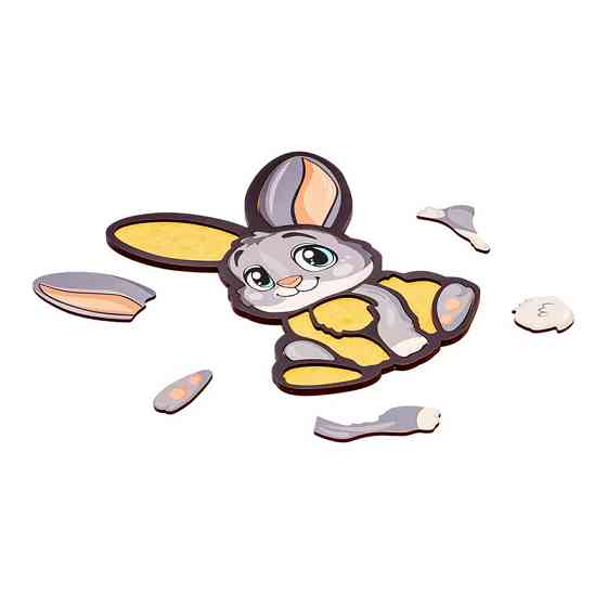 Дитячий пазл-вкладиш "Зайчик" Puz-22971, 12 елементів Вінниця