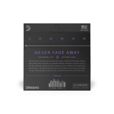 Струни для гітари D'Addario XT 80/20 Bronze Custom Light (11-52) (XTABR1152) Вінниця - фото 3