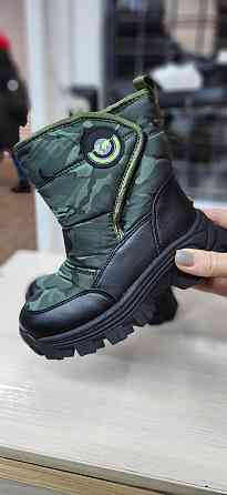 Детские  зимние дутики милитари хаки 27,29,30 Николаев