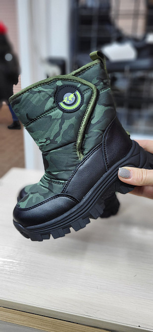 Детские  зимние дутики милитари хаки 27,29,30 Николаев - изображение 1