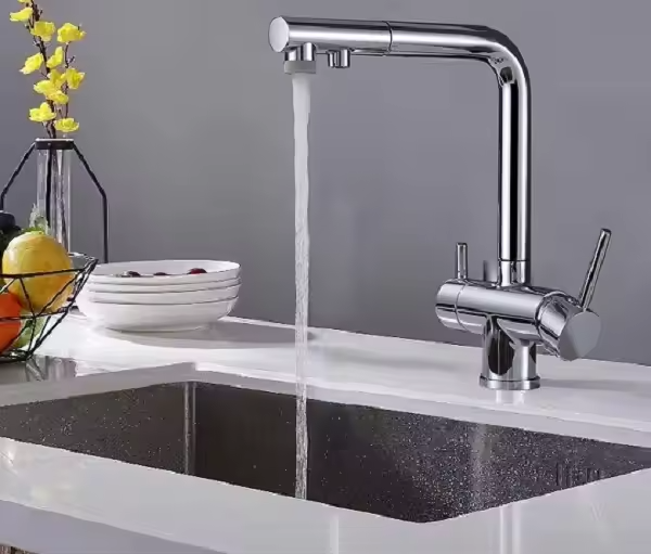 Змішувач для кухні з виходом для питної води Koer KB-72001-01 латунь/хром (KR3391) Чернівці - фото 5