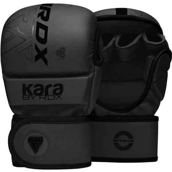 Рукавиці для ММА (Греплінгові рукавички) RDX F6 KARA Matte Black L/XL Кам'янське