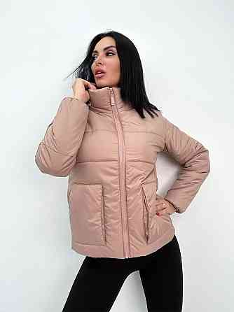 Демісезонна куртка з синтепоном "Lake" оптом | Норма і батал | Розпродаж моделі Фрезовий, 46-48 Київ