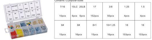 Кріпильний набір: кнопки цвяхи, гвинти, дюбелі, гаки, кільця 600пр. Одеса - фото 1