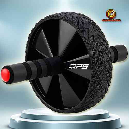 Колесо для пресса Power System ультраширокий ролик с противоскользящим покрытием для тренировки мышц кора Киев