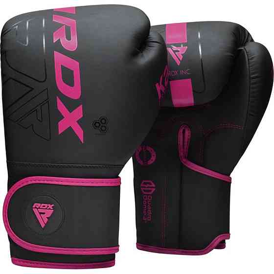 Боксерские перчатки RDX F6 MATTE PINK-8OZ (капа в комплекте) Киев