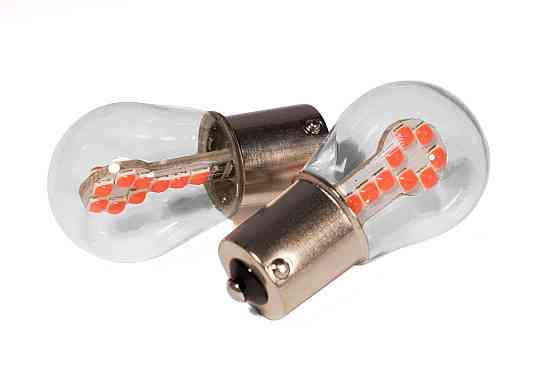 Світлодіодна лампа StarLight T25 18 діодів SMD 3030 12 V 1.5 W RED у скляній колбі Харків