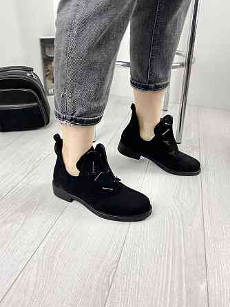 Черевики жіночі MENGTING 1187-3 чорні (весна-осінь, еко-замша) (1224) лише 38р.і 40р. 38 Коломия